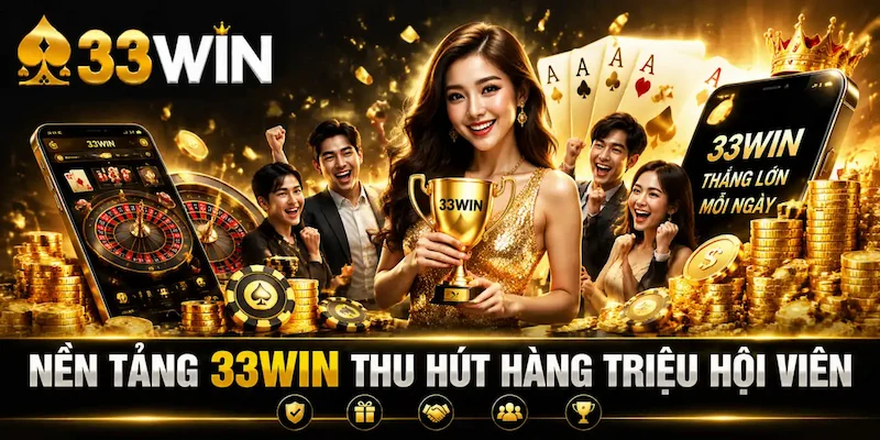 Nền tảng 33win thu hút hàng triệu hội viên